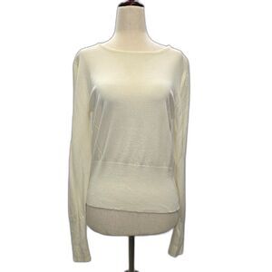 Vintage Hillard & Hanson Ivory Knit Sweater Size Large Vintage Sizing Fit Medium